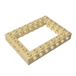 GDS-974 - Technic Brick 6 x 8 with Open Center 4 x 6