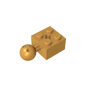 GDS-976 - Technic Brick Modified 2 x 2 with Ball and Axle Hole, with 6 Holes in Ball
