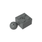 GDS-976 - Technic Brick Modified 2 x 2 with Ball and Axle Hole, with 6 Holes in Ball