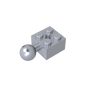 GDS-976 - Technic Brick Modified 2 x 2 with Ball and Axle Hole, with 6 Holes in Ball