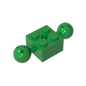 GDS-977 - Technic Brick Special 2 x 2 with 10.2mm Balls with Holes and Axle Hole
