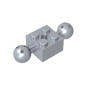 GDS-977 - Technic Brick Special 2 x 2 with 10.2mm Balls with Holes and Axle Hole
