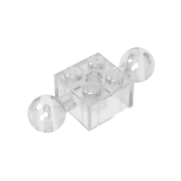 GDS-977 - Technic Brick Special 2 x 2 with 10.2mm Balls with Holes and Axle Hole
