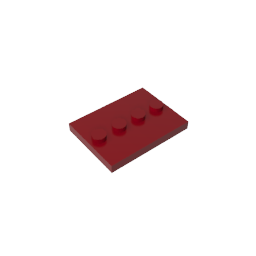 GDS-980 - Plate Special 3 x 4 with 1 x 4 Center Studs [Plain]