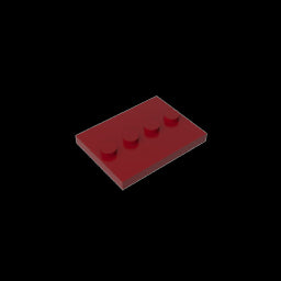 GDS-980 - Plate Special 3 x 4 with 1 x 4 Center Studs [Plain]