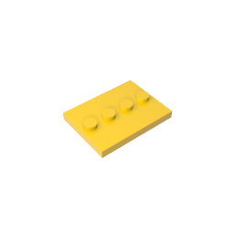 GDS-980 - Plate Special 3 x 4 with 1 x 4 Center Studs [Plain]