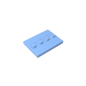 GDS-980 - Plate Special 3 x 4 with 1 x 4 Center Studs [Plain]
