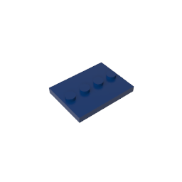 GDS-980 - Plate Special 3 x 4 with 1 x 4 Center Studs [Plain]