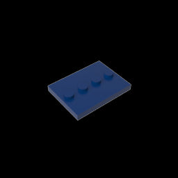 GDS-980 - Plate Special 3 x 4 with 1 x 4 Center Studs [Plain]