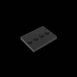 GDS-980 - Plate Special 3 x 4 with 1 x 4 Center Studs [Plain]