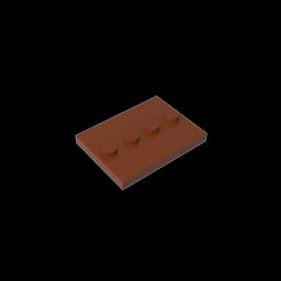GDS-980 - Plate Special 3 x 4 with 1 x 4 Center Studs [Plain]