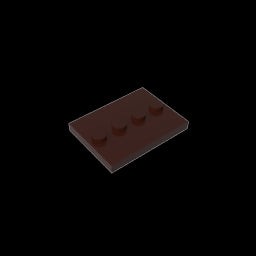 GDS-980 - Plate Special 3 x 4 with 1 x 4 Center Studs [Plain]