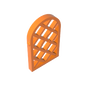 GDS-989 - Window 1 x 2 x 2 2/3 Pane Lattice Diamond with Rounded Top