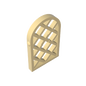 GDS-989 - Window 1 x 2 x 2 2/3 Pane Lattice Diamond with Rounded Top