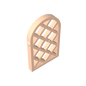GDS-989 - Window 1 x 2 x 2 2/3 Pane Lattice Diamond with Rounded Top