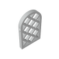 GDS-989 - Window 1 x 2 x 2 2/3 Pane Lattice Diamond with Rounded Top