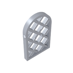 GDS-989 - Window 1 x 2 x 2 2/3 Pane Lattice Diamond with Rounded Top