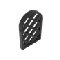 GDS-989 - Window 1 x 2 x 2 2/3 Pane Lattice Diamond with Rounded Top