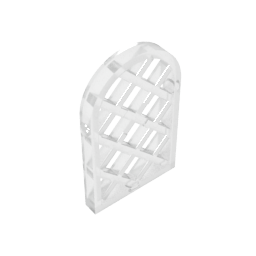 GDS-989 - Window 1 x 2 x 2 2/3 Pane Lattice Diamond with Rounded Top