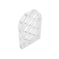 GDS-989 - Window 1 x 2 x 2 2/3 Pane Lattice Diamond with Rounded Top