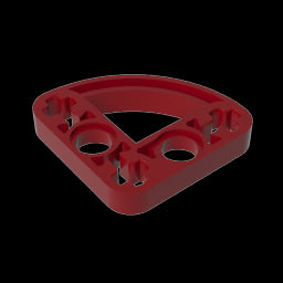 GDS-990 - Technic Beam 3 x 3 L-Shape with Quarter Ellipse Thin