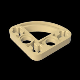 GDS-990 - Technic Beam 3 x 3 L-Shape with Quarter Ellipse Thin