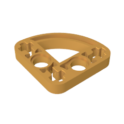 GDS-990 - Technic Beam 3 x 3 L-Shape with Quarter Ellipse Thin