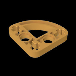 GDS-990 - Technic Beam 3 x 3 L-Shape with Quarter Ellipse Thin