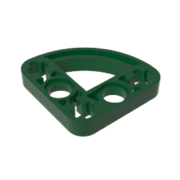 GDS-990 - Technic Beam 3 x 3 L-Shape with Quarter Ellipse Thin