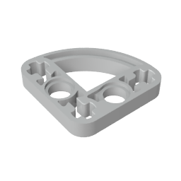 GDS-990 - Technic Beam 3 x 3 L-Shape with Quarter Ellipse Thin