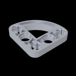 GDS-990 - Technic Beam 3 x 3 L-Shape with Quarter Ellipse Thin
