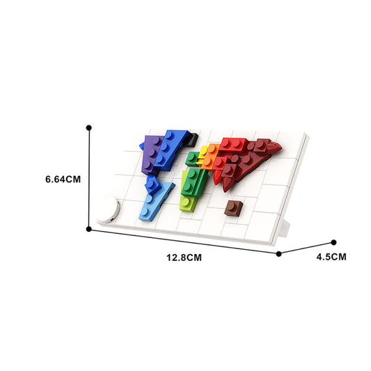 MOC A0958 A miniature map of the world