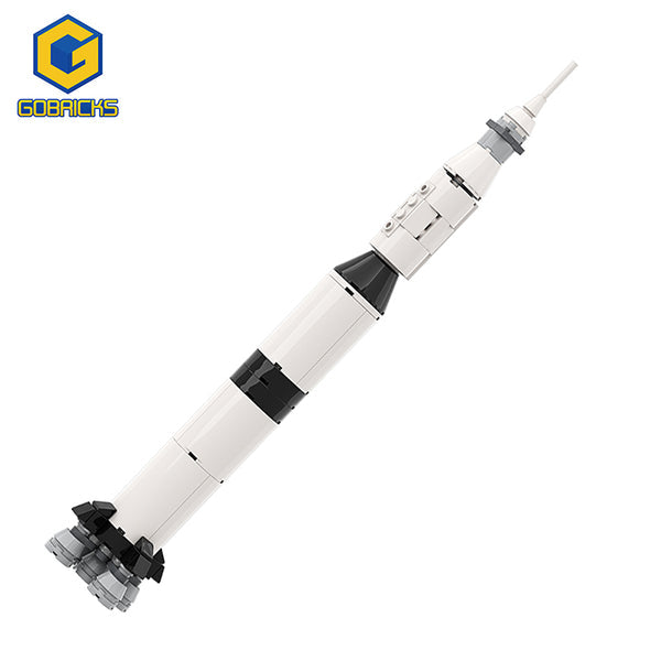 MOC-122492 Apollo Saturn V, 1:330 scale– MOC Brick Store