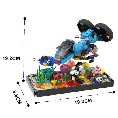 MOC-115754 Coral Reef + Submarine 31122 + 31114 Alternative Build