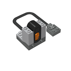 GDS-F0041 - Plate Special, 2 x 2 Power Functions Wire Connector [Undetermined Bottom Type]