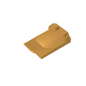 GDS-M018 - Wedge Curved 2 x 3 x 2/3 Two Studs, Wing End