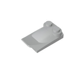 GDS-M018 - Wedge Curved 2 x 3 x 2/3 Two Studs, Wing End