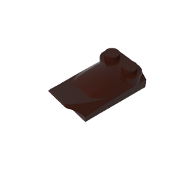 GDS-M018 - Wedge Curved 2 x 3 x 2/3 Two Studs, Wing End