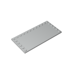 GDS-M049 - Plate Special 6 x 12 with Studs on 3 Edges