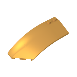 GDS-M059 - Wedge Curved 8 x 3 x 2 Open Left [Plain]
