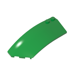 GDS-M059 - Wedge Curved 8 x 3 x 2 Open Left [Plain]