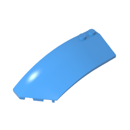 GDS-M059 - Wedge Curved 8 x 3 x 2 Open Left [Plain]