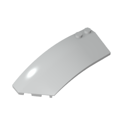 GDS-M059 - Wedge Curved 8 x 3 x 2 Open Left [Plain]