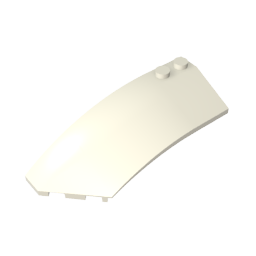 GDS-M059 - Wedge Curved 8 x 3 x 2 Open Left [Plain]