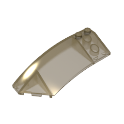 GDS-M059 - Wedge Curved 8 x 3 x 2 Open Left [Plain]