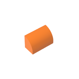 GDS-M063 - Brick Curved 1 x 2 x 1 No Studs