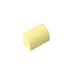 GDS-M063 - Brick Curved 1 x 2 x 1 No Studs
