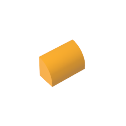 GDS-M063 - Brick Curved 1 x 2 x 1 No Studs