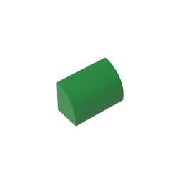 GDS-M063 - Brick Curved 1 x 2 x 1 No Studs
