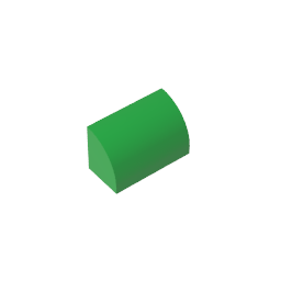 GDS-M063 - Brick Curved 1 x 2 x 1 No Studs